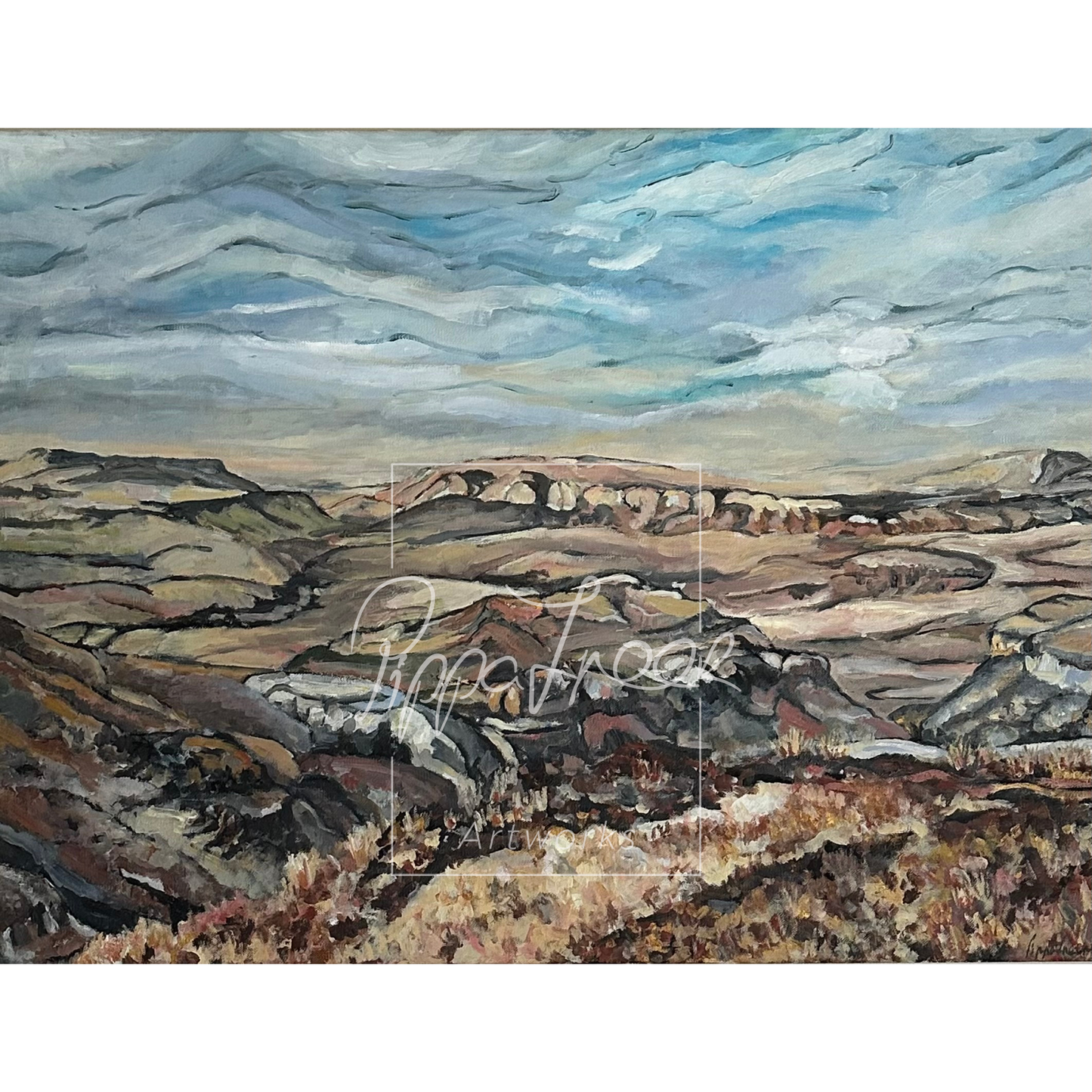 'Winter View from Golden Gate, Drakensburg'