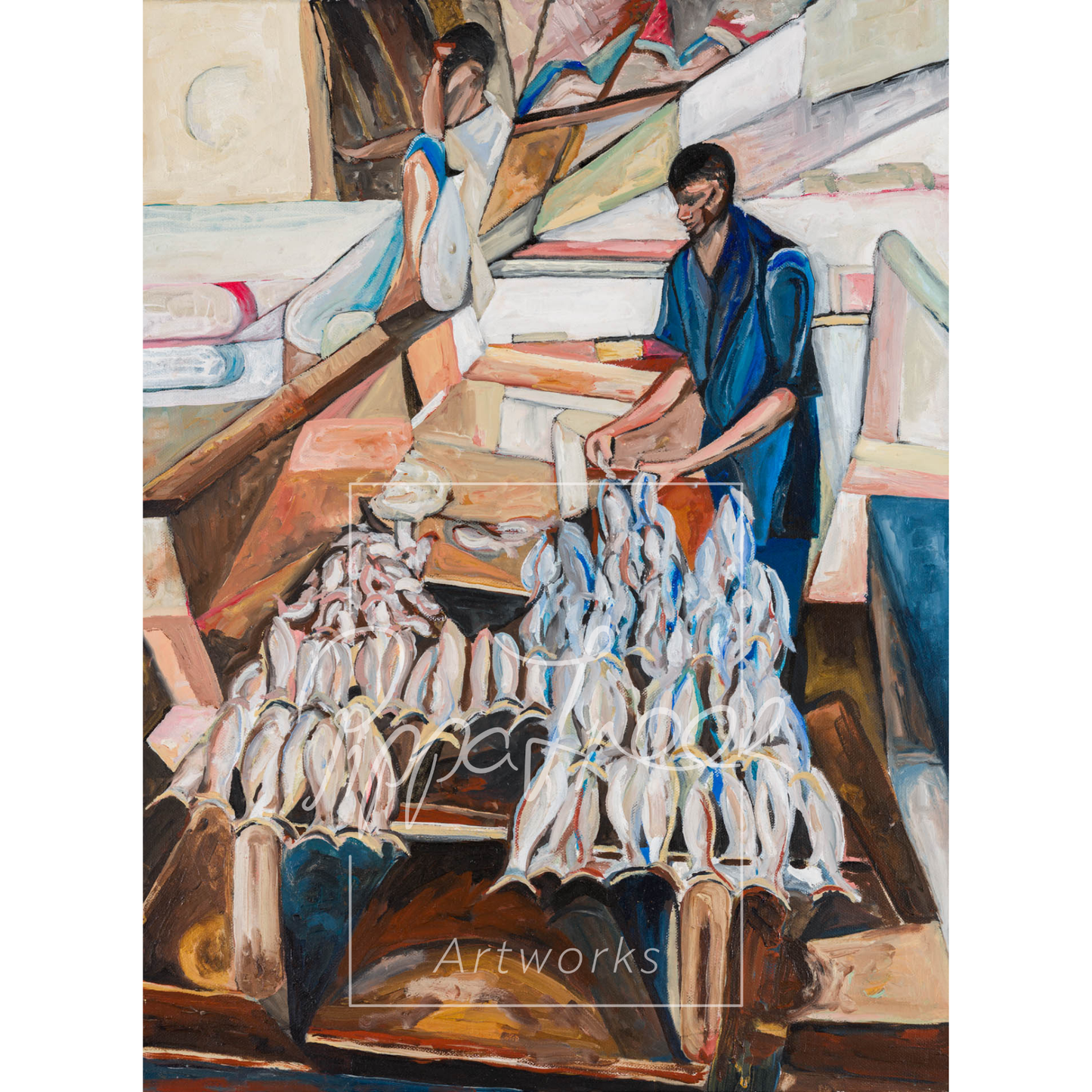 'Fishmonger Stall, Zanzibar'